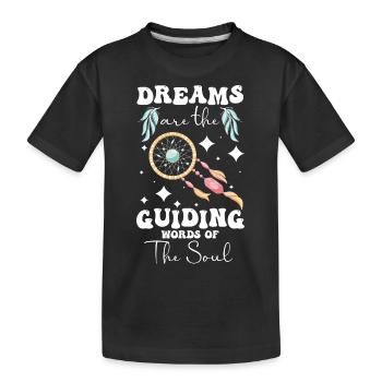 Traum Träumer - Kinder Premium Bio T-Shirt - Schwarz - Vorne