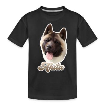 akita american - T-shirt bio Premium Enfant - noir - Devant