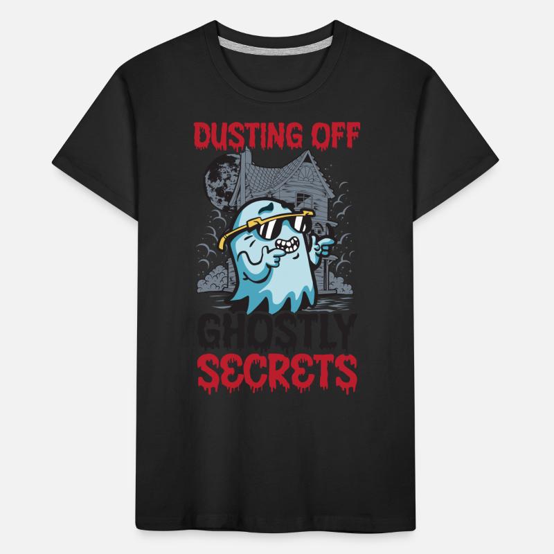 Dusting Ghostly Secrets Janitor Ha Kids' Premium Organic T-Shirt
