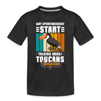 Toucan Rainforest Amazonie Amérique du Sud - T-shirt bio Premium Enfant - noir - Devant