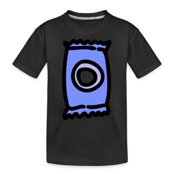 Bonbons sucrés : Indulgence sucrée dans un emballage - T-shirt bio Premium Enfant - noir - Devant