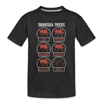 Tarantula breeder spider owner tarantula - Kids' Premium Organic T-Shirt - black - Front