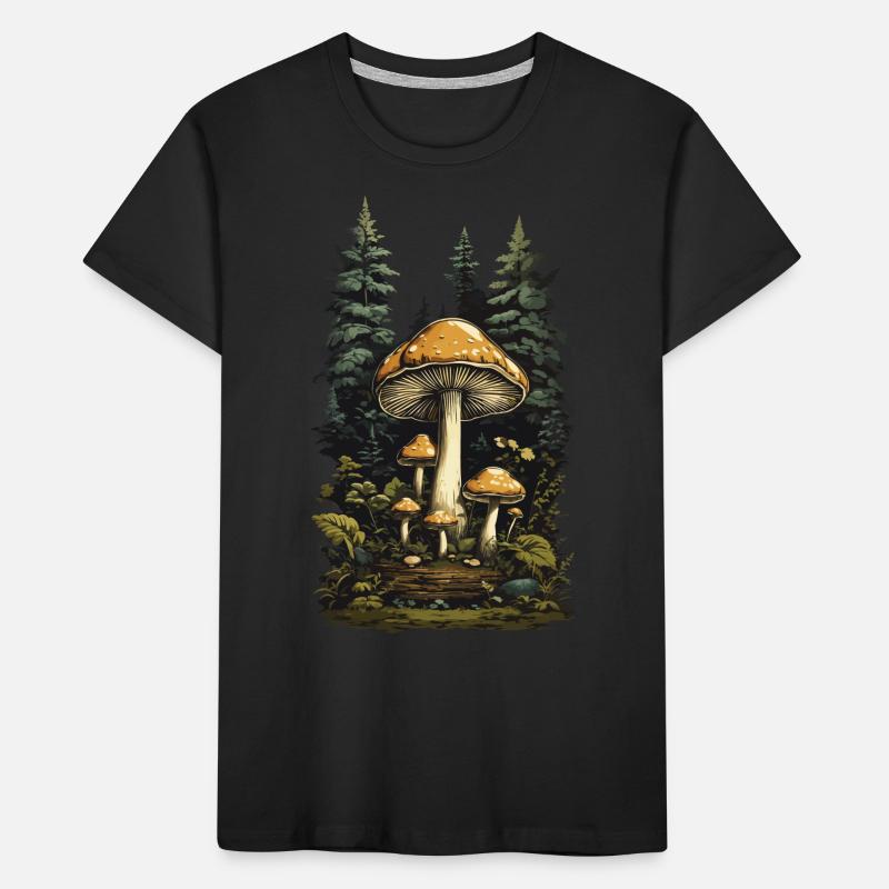 Retro Toadstool Forest & Mushroom Magic Design Kids' Premium Organic T-Shirt