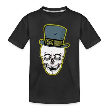 Skull Skull Dark Halloween Horror Fantasy - Kids' Premium Organic T-Shirt - black - Front