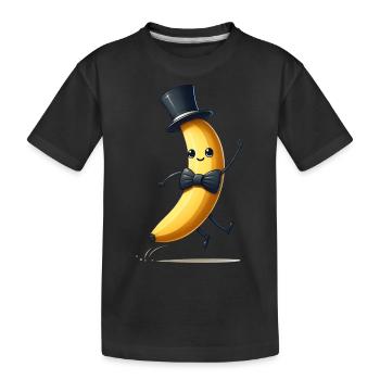 Mister Banana - Kinder Premium Bio T-Shirt - Schwarz - Vorne