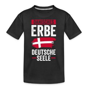 Danois Danemark - T-shirt bio Premium Enfant - noir - Devant
