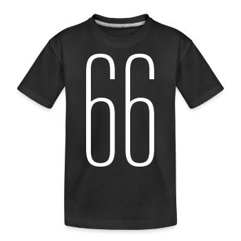 66 - Kids' Premium Organic T-Shirt - black - Front