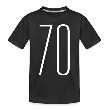 70 - Kinder Premium Bio T-Shirt - Schwarz - Vorne