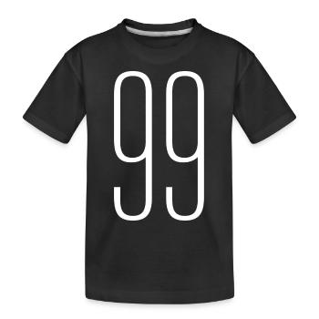 99 - Kinder Premium Bio T-Shirt - Schwarz - Vorne