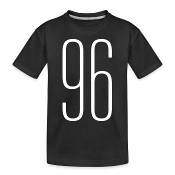 96 - Kinder Premium Bio T-Shirt - Schwarz - Vorne