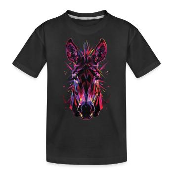 Âne - T-shirt bio Premium Enfant - noir - Devant