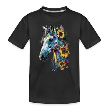 Arabisch - Kinder Premium Bio T-Shirt - Schwarz - Vorne