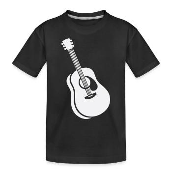 guitar - Kids' Premium Organic T-Shirt - black - Front