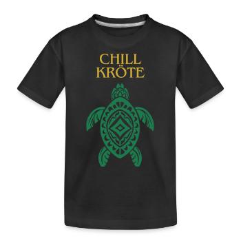 Tortue pour refroidisseur - T-shirt bio Premium Enfant - noir - Devant