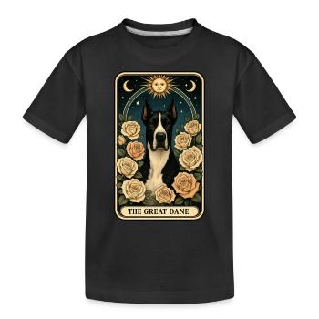 Deutsche Dogge - Kinder Premium Bio T-Shirt - Schwarz - Vorne