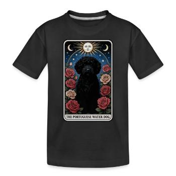 Portugiesischer Wasserhund - Kinder Premium Bio T-Shirt - Schwarz - Vorne