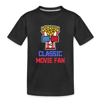 Popcorn Statement Cinéma Night Movies Binge Watching - T-shirt bio Premium Enfant - noir - Devant