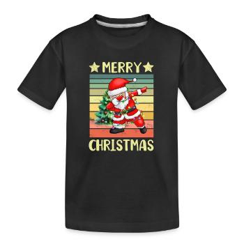 Dabbing Santa Claus Weihnachtsmann - T-shirt bio Premium Enfant - noir - Devant
