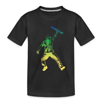 Architect Retro Style - Kids' Premium Organic T-Shirt - black - Front