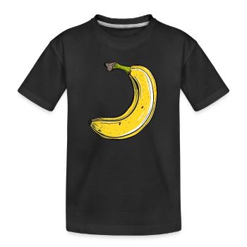Banane - T-shirt bio Premium Enfant - noir - Devant