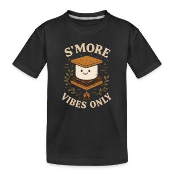 S’more Vibes Only - Feu de camp Atmosphère pure - T-shirt bio Premium Enfant - noir - Devant