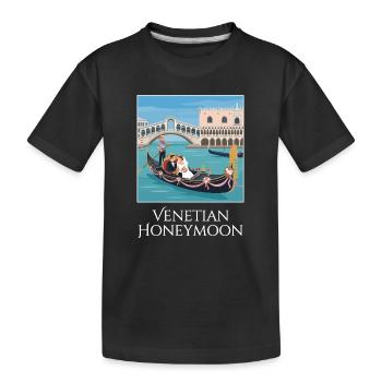 Venetian_Honeymoon_Gondel - T-shirt bio Premium Enfant - noir - Devant
