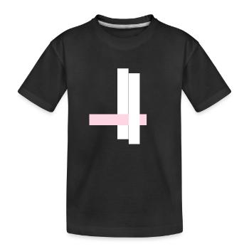 Tours blanches avec ruban rose - T-shirt bio Premium Enfant - noir - Devant