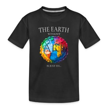 La Terre sans art - T-shirt bio Premium Enfant - noir - Devant