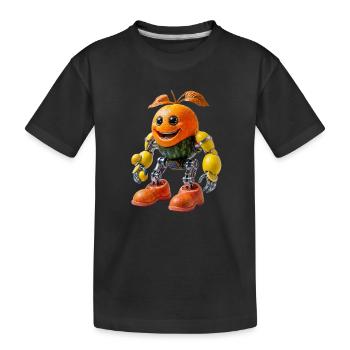 Juicy Orange Bot - T-shirt bio Premium Enfant - noir - Devant