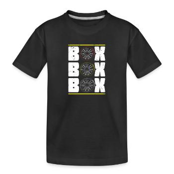 Box Box Box Formula Racing | Fête de course - T-shirt bio Premium Enfant - noir - Devant