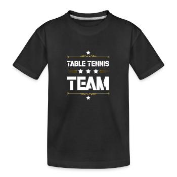 Table Tennis Team - Kinder Premium Bio T-Shirt - Schwarz - Vorne