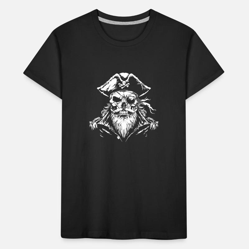 Pirate Skull Kids' Premium Organic T-Shirt