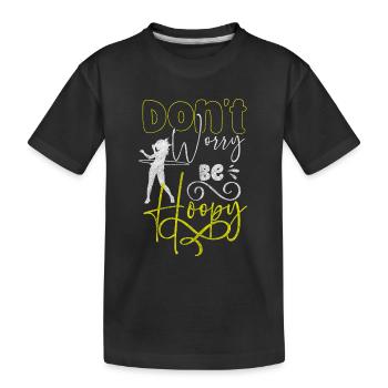 Hula Hooper Fitness Entraînement Sports matures - T-shirt bio Premium Enfant - noir - Devant