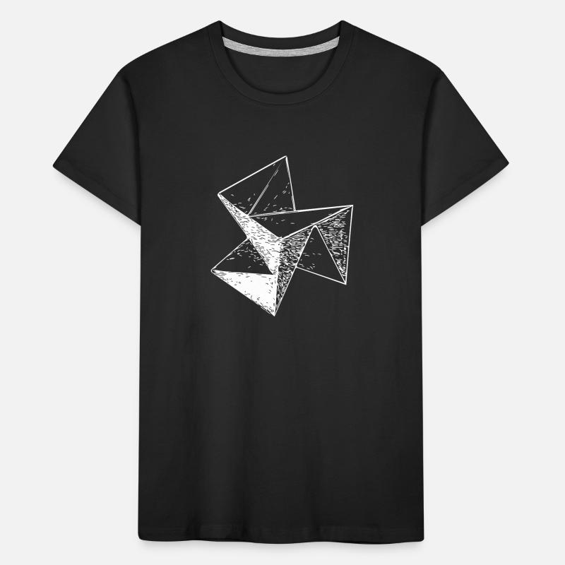 3d Triangle Vintage Cube structure T-shirt bio Premium Enfant