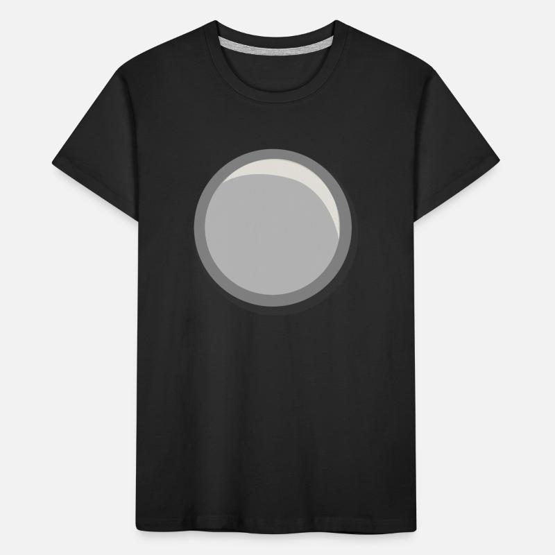 Silver Button Circle Sticker Template Kids' Premium Organic T-Shirt