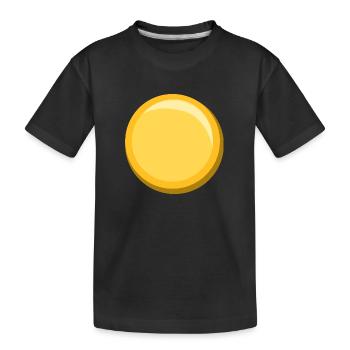 Gold Sticker Template Template Icon Button - Kids' Premium Organic T-Shirt - black - Front