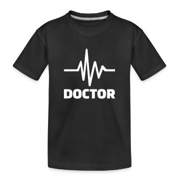 Arzt - Kinder Premium Bio T-Shirt - Schwarz - Vorne