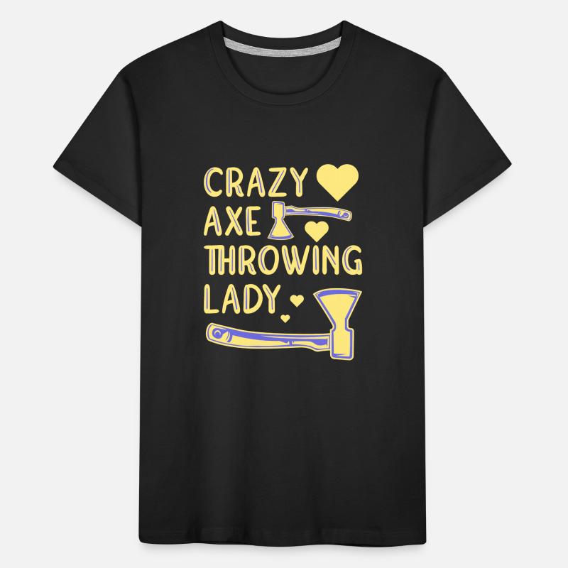 Axe throw axe throwing Kids' Premium Organic T-Shirt