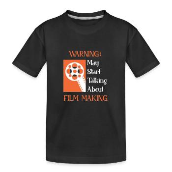 Filmemacher Regisseur Filmproduzent Kameramann - Kinder Premium Bio T-Shirt - Schwarz - Vorne