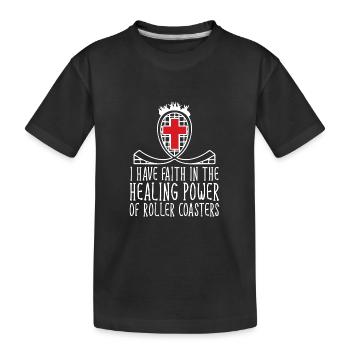 Roller Coaster Amusement Park Amusement Park - Kids' Premium Organic T-Shirt - black - Front