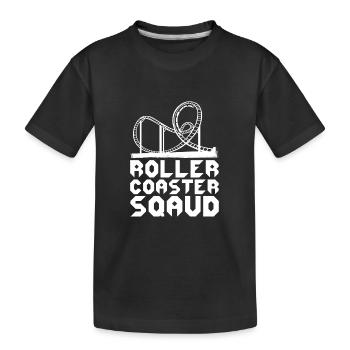 Roller Coaster Amusement Park Amusement Park - Kids' Premium Organic T-Shirt - black - Front