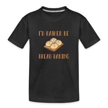 Cuisson du pain Boulangers Boulangers Cuisson du levain - T-shirt bio Premium Enfant - noir - Devant
