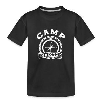 Zeltlager Leiter Sommercamp - Kinder Premium Bio T-Shirt - Schwarz - Vorne