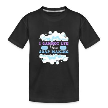 Seife Herstellen Handgemachte Seife - Kinder Premium Bio T-Shirt - Schwarz - Vorne