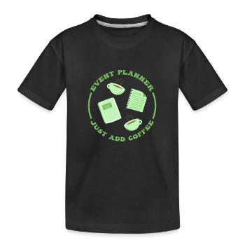 Eventmanager Event Veranstaltungskaufmann - Kinder Premium Bio T-Shirt - Schwarz - Vorne