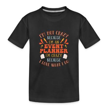 Eventmanager Event Veranstaltungskaufmann - Kinder Premium Bio T-Shirt - Schwarz - Vorne