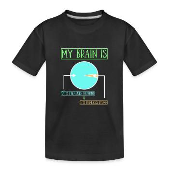 Chasseur de trésors Chasse au trésor Détecteur de métaux - T-shirt bio Premium Enfant - noir - Devant
