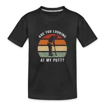 Golf Golfeurs Golfeurs - T-shirt bio Premium Enfant - noir - Devant