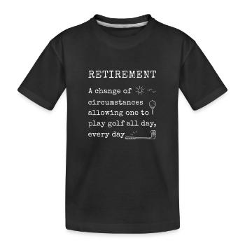 Golf Golfeurs Golfeurs - T-shirt bio Premium Enfant - noir - Devant