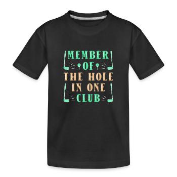 Golf Golfeurs Golfeurs - T-shirt bio Premium Enfant - noir - Devant